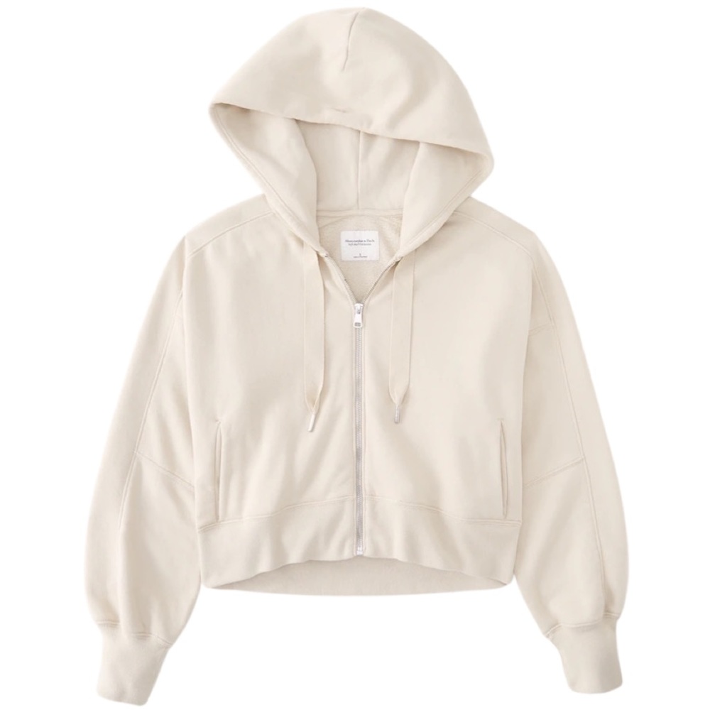 Abercrombie & Fitch 90s Sharkbite Full-Zip Hoodie